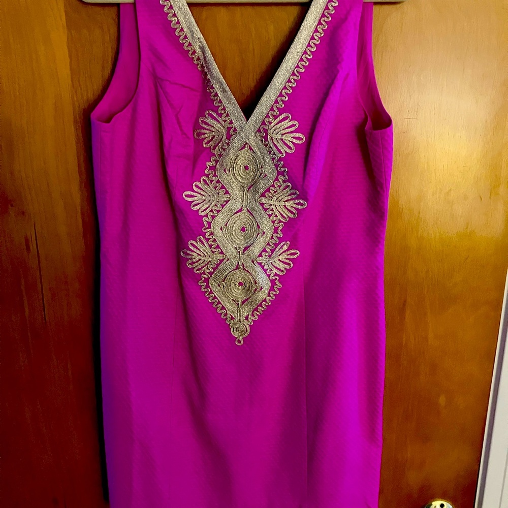 Lilly Pulitzer Junie shift raspberry sangria size 10